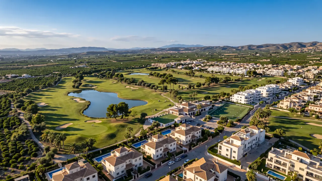 Aerial view of Vistabella on the Spanish coast