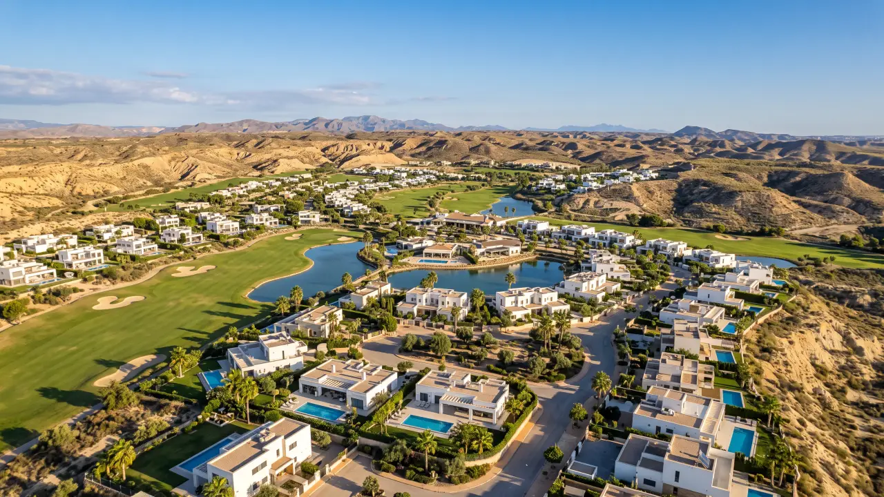 Luchtfoto van Altaona Golf Country Village aan de Spaanse kust