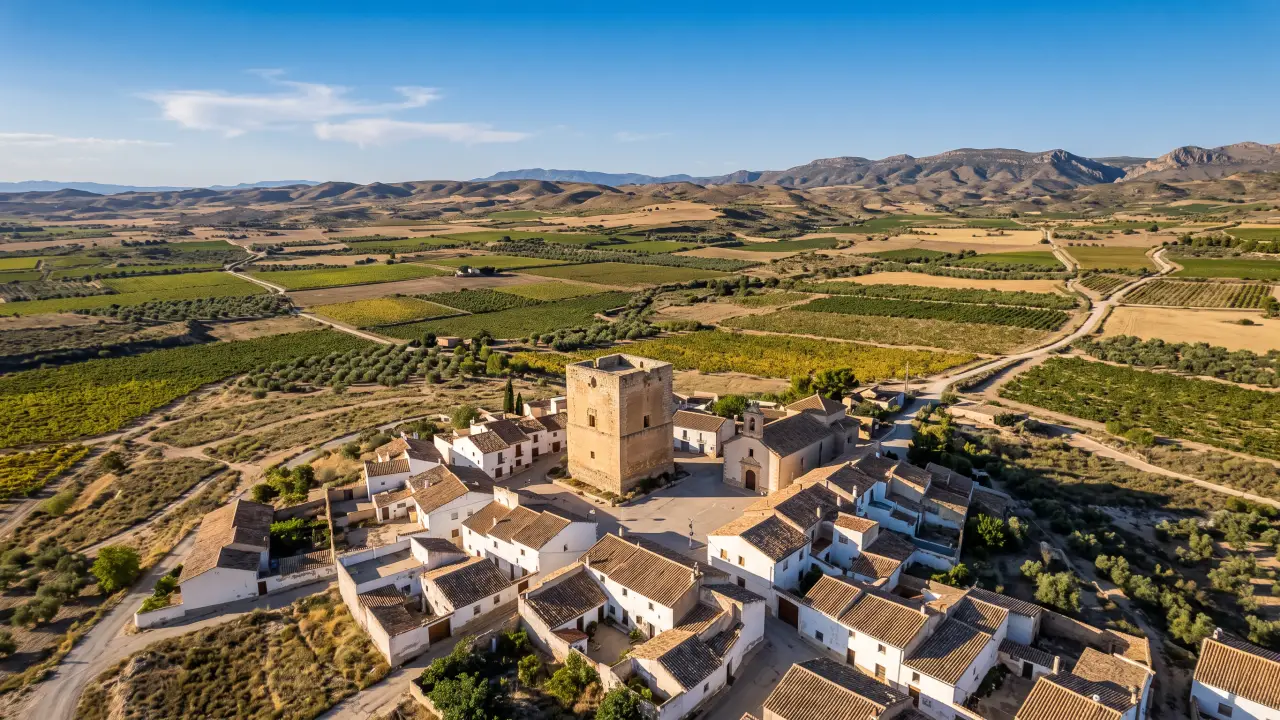 Luchtfoto van Torre Del Rico aan de Spaanse kust
